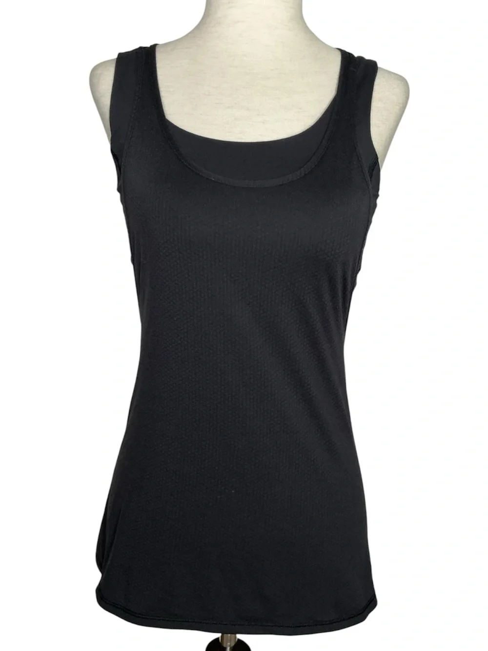 Lululemon Black All Sport Support Tank Top Mesh